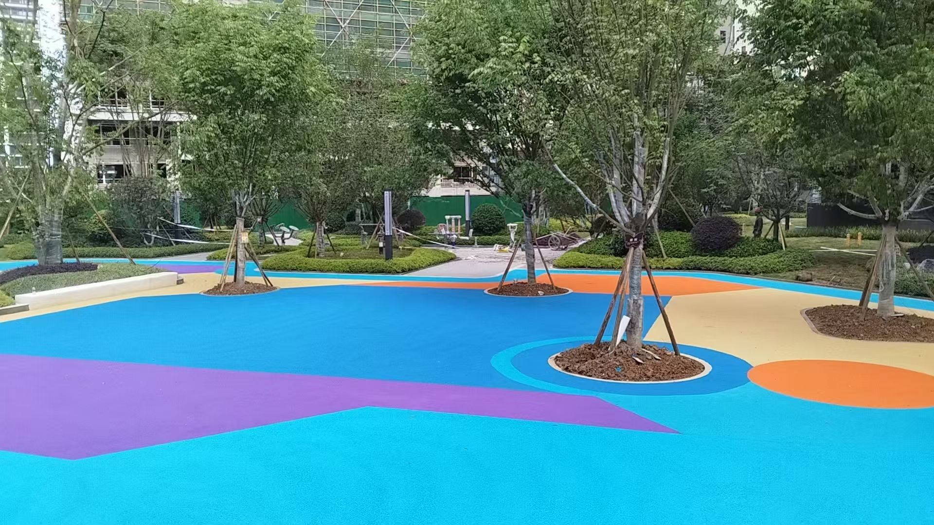 温州市塑胶颗粒硅pu球场材料 - 方案